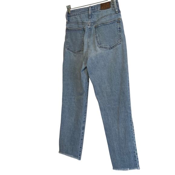 Madewell The Perfect Vintage Jean Raw Hem High Waist Boho Ankle Jeans Size 26 - Picture 4 of 16